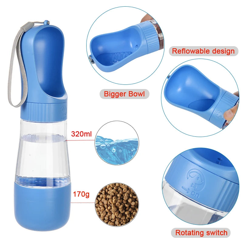 HydroPet Pro™ - Botella Dispensadora de Agua para Mascotas